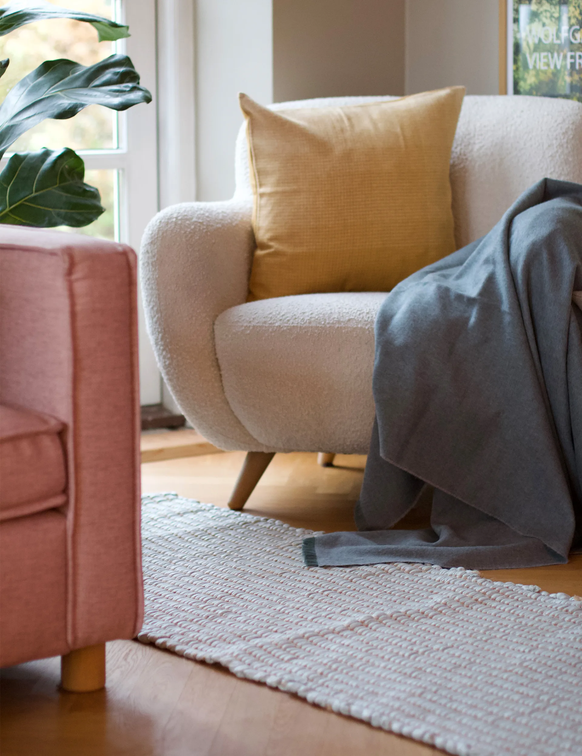 Walnut matto 60 x 150 cm, Ivory Elvang Denmark