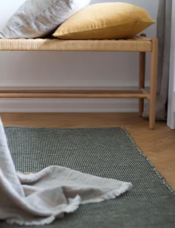 Walnut matto 60 x 180 cm - Bottle green - Elvang Denmark