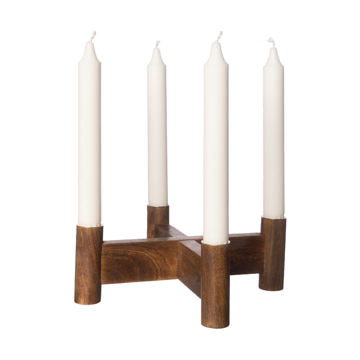 Ernst adventtikynttelikkö Ø22x8 cm - Tummanruskea - ERNST