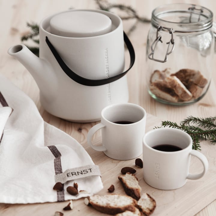 Ernst espressokuppi kivitavara, 6-pakkaus, Valkoinen ERNST