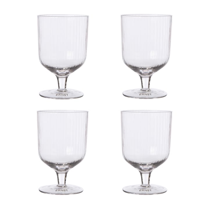 Ernst jalallinen juomalasi 4-pack, Kirkas ERNST