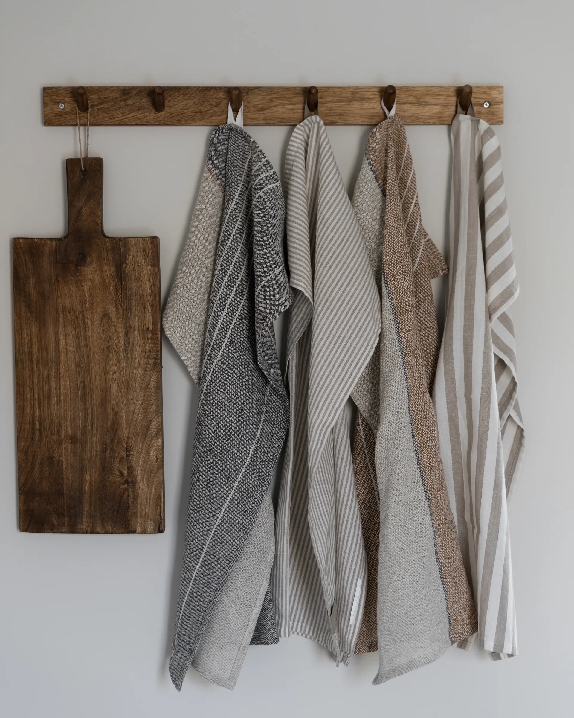 Ernst keittiöpyyhe leveäraidallinen 47x70 cm, Beige-valkoinen raita ERNST