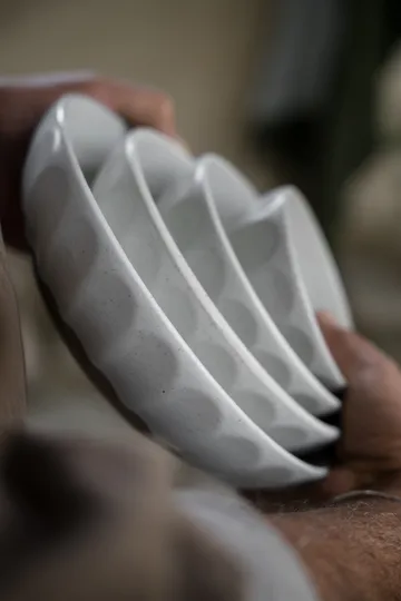 Ernst-kulho kivitavara - Valkoinen-naturel, Ø20 cm - ERNST