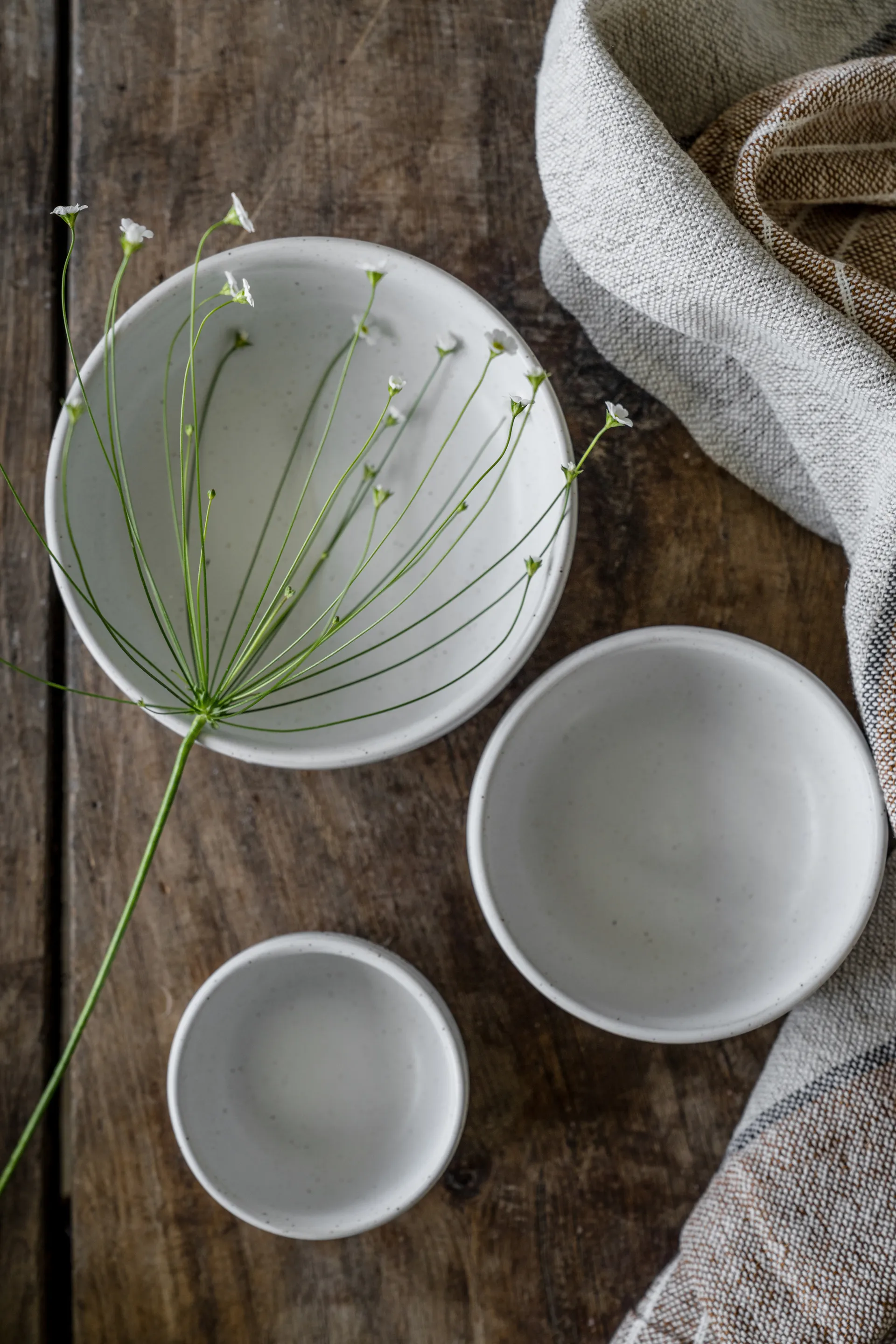 Ernst kulho, Valkoinen-natura pohja, Ø14 cm ERNST