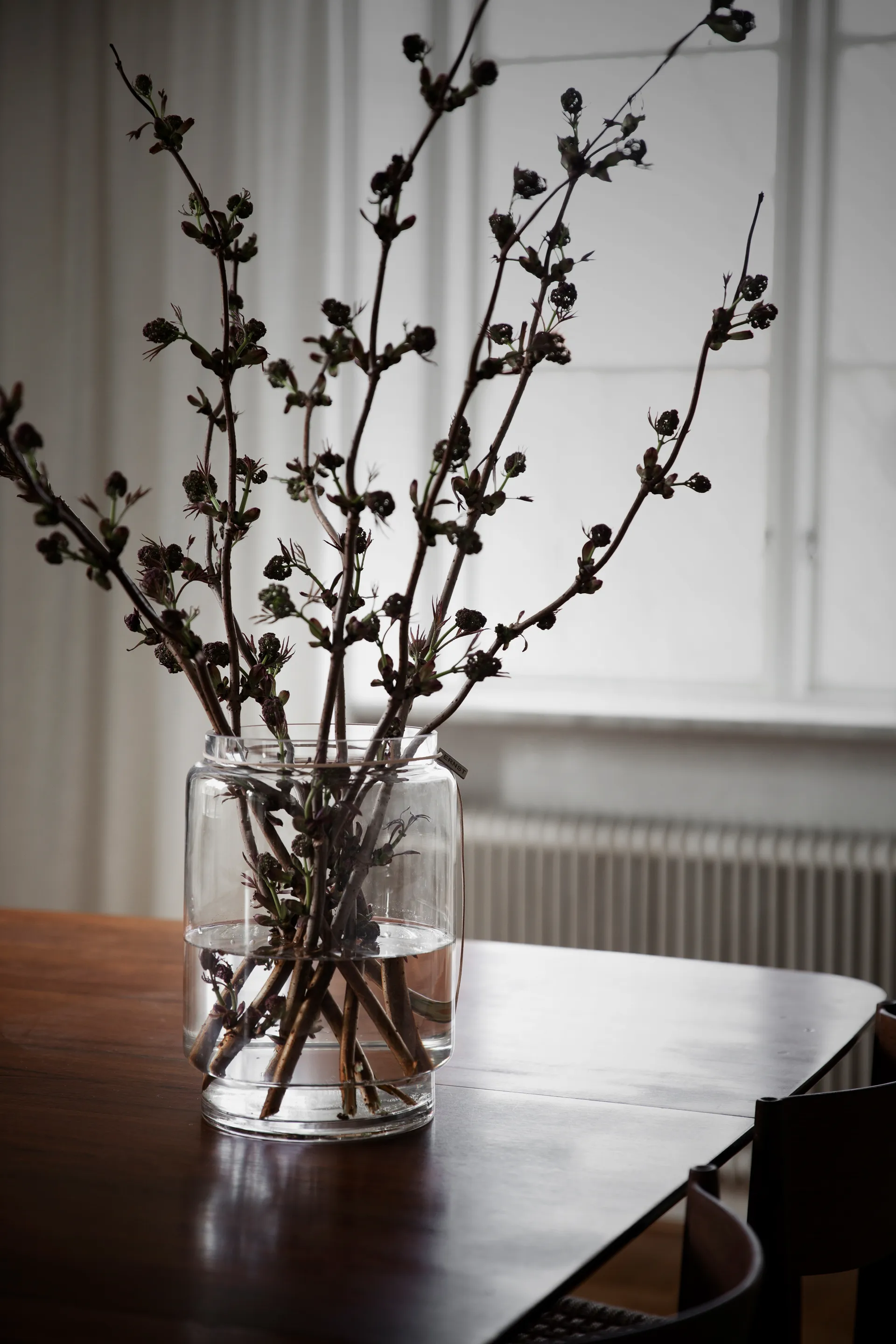 Ernst lasimaljakko cylinder H28 cm Ø19,8 cm, Kirkas ERNST