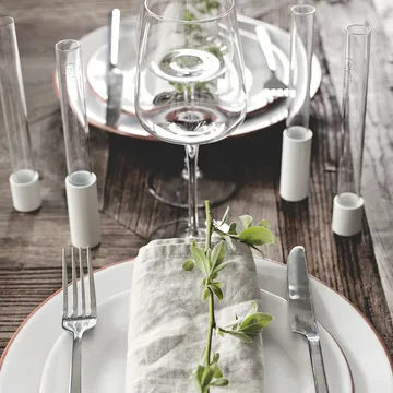 Ernst lasimaljakko kynttilänjalkaan 18 cm - Kirkas - ERNST