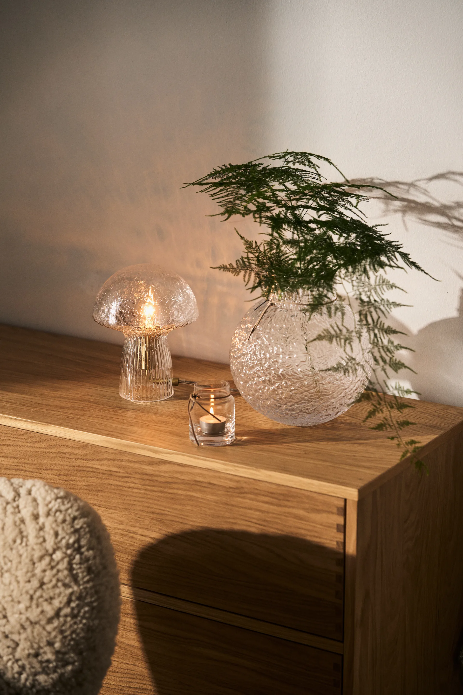 Ernst lasimaljakko struktuuripinta kirkas, Ø 21 cm ERNST