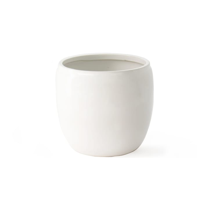 Ernst lasitettu ruukku Ø 14 cm, Valkoinen ERNST