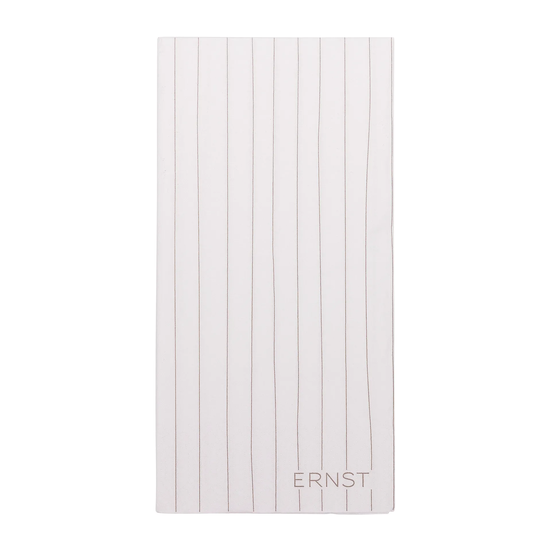 Ernst lautasliina raidallinen 10x20 cm 20-pakkaus, Valkoinen-harmaa ERNST