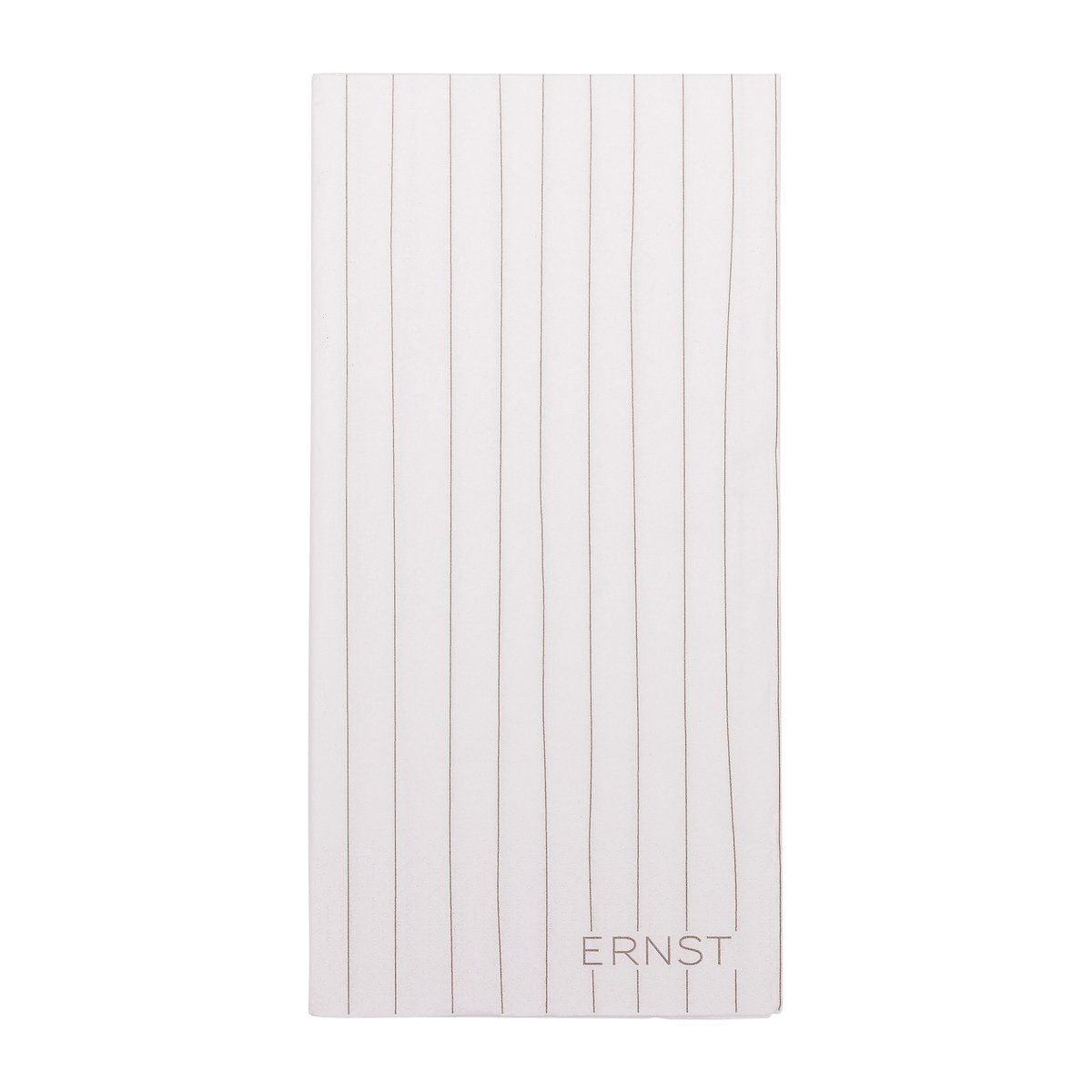 ERNST Ernst lautasliina raidallinen 10×20 cm 20-pakkaus Valkoinen-harmaa