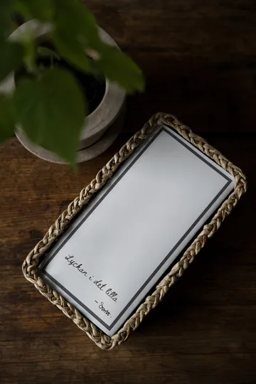 Ernst lautasliina tekstillä Lycka i det lilla 20-pakkaus - Valkoinen - ERNST