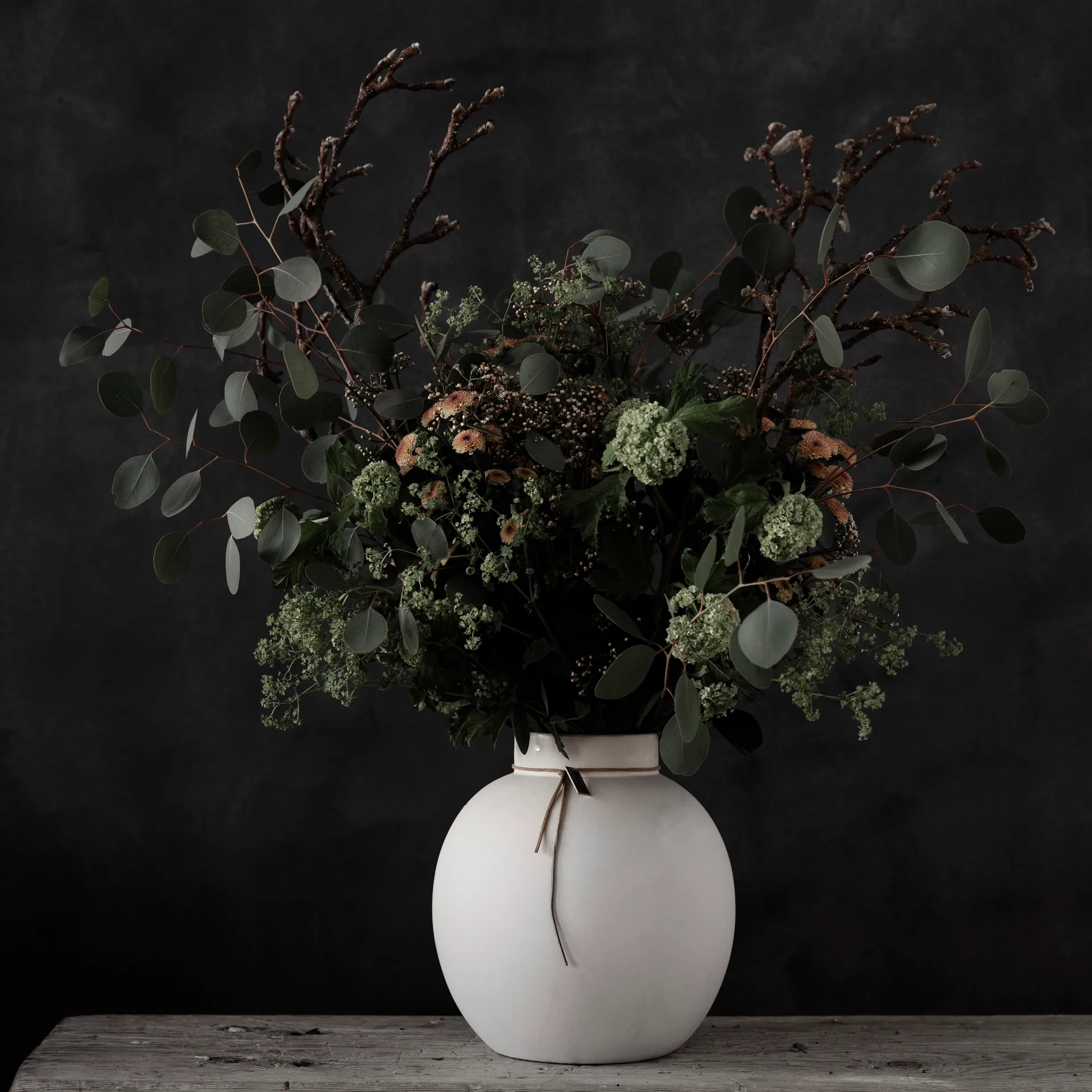 Ernst maljakko kivitavaraa, valkoinen, 22 cm ERNST