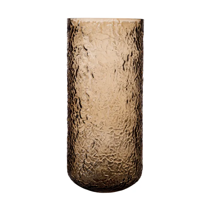 Ernst maljakko/kynttilälyhty kuvioitu - Meripihka, Ø11×25 cm - ERNST