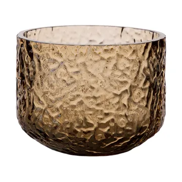 Ernst maljakko/kynttilälyhty kuvioitu - Meripihka, Ø8x6 cm - ERNST