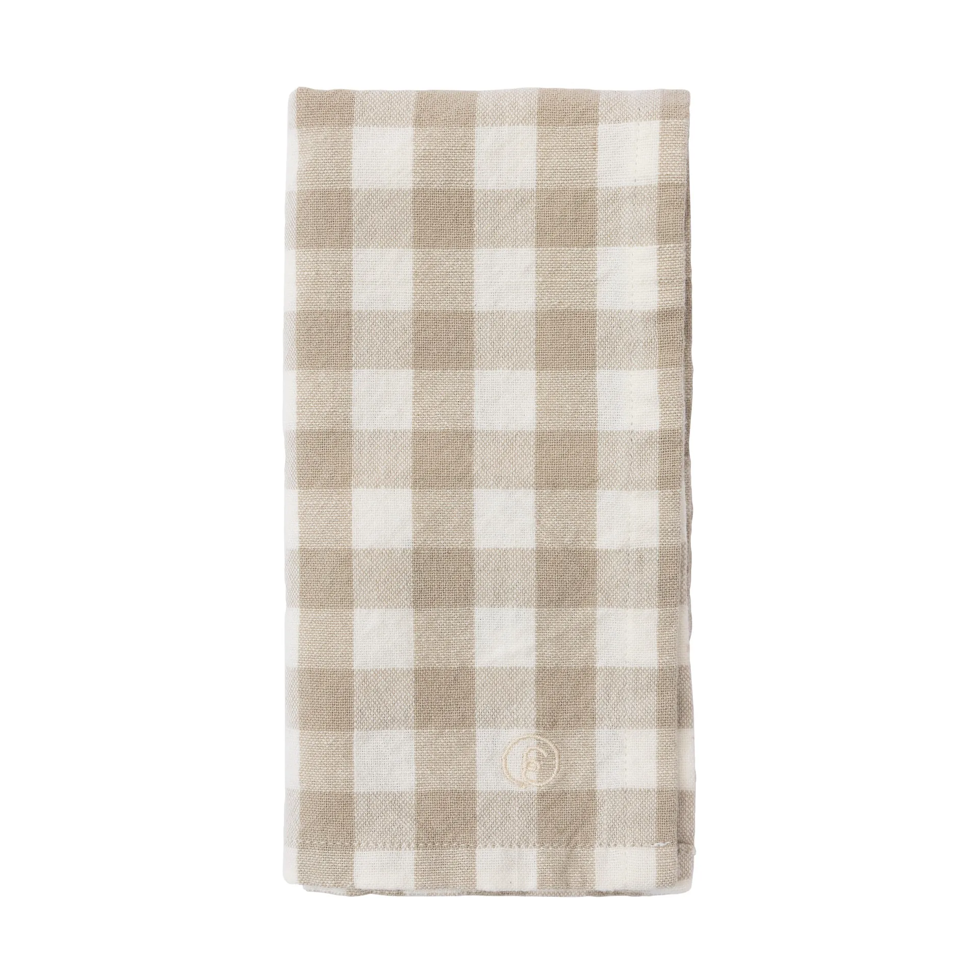 Ernst ruudullinen lautasliina 40x40 cm, Beige-valkoinen ERNST