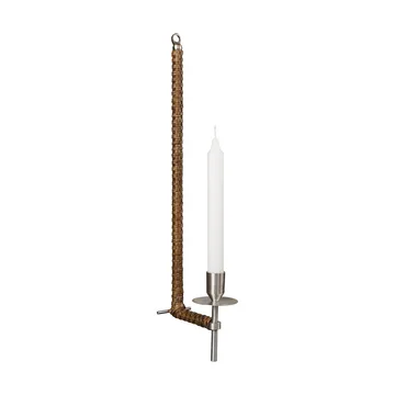 Ernst seinäkynttiläpidike punottu - Harjattu teräs, 47 cm - ERNST