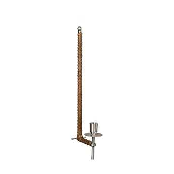 Ernst seinäkynttiläpidike punottu - Harjattu teräs, 47 cm - ERNST
