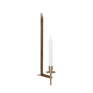 Ernst seinäkynttiläpidike punottu - Messinki, 47 cm - ERNST