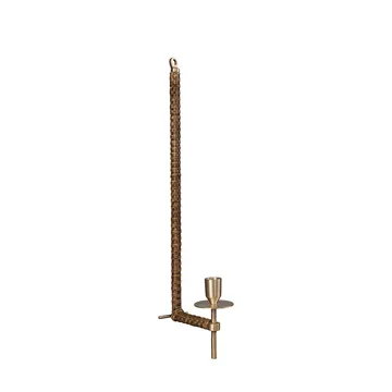 Ernst seinäkynttiläpidike punottu - Messinki, 47 cm - ERNST