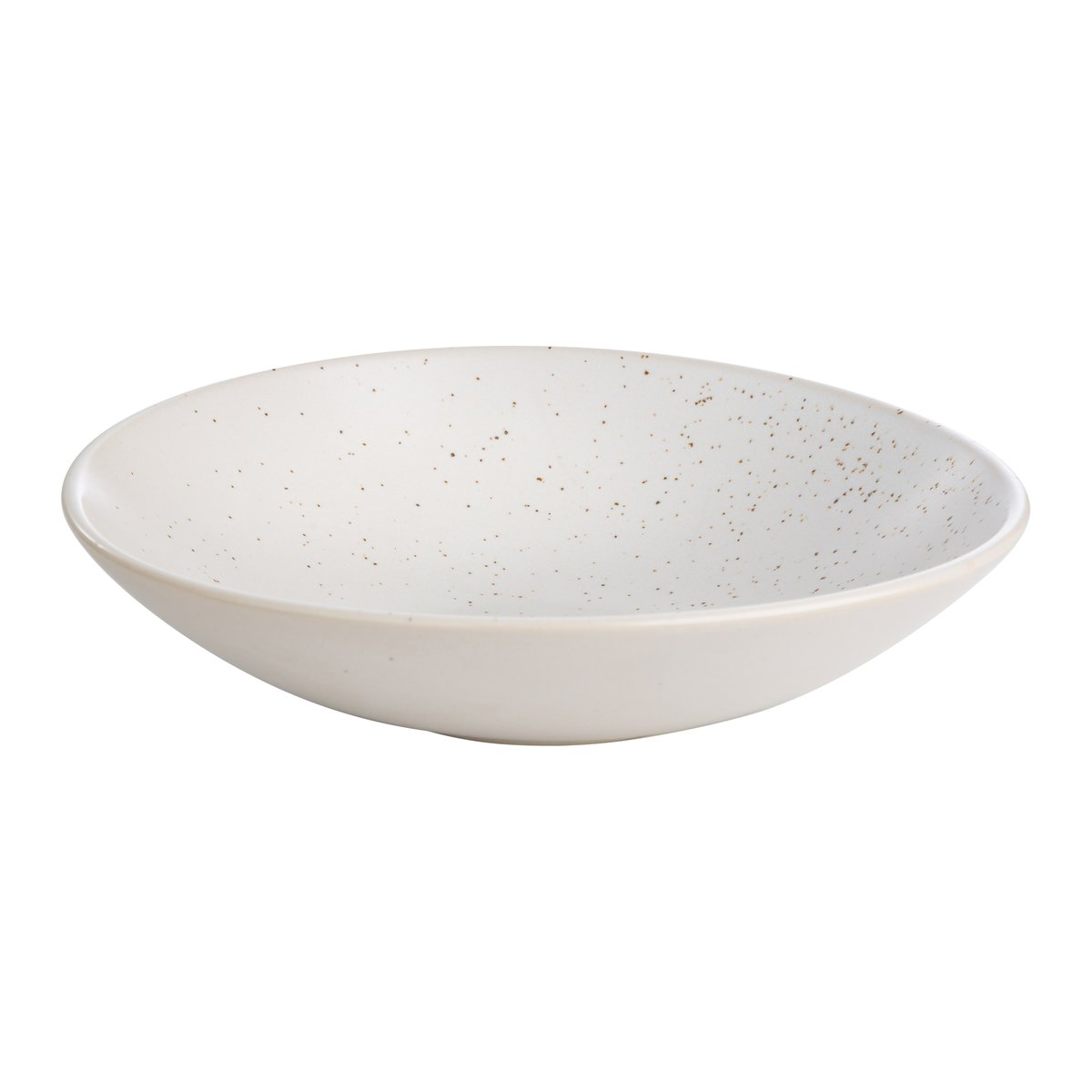 Ernst syvä lautanen 22 cm Pilkullinen-valkoinen | Skandinaavinen Sisustus | Syvät lautaset | Valkoinen