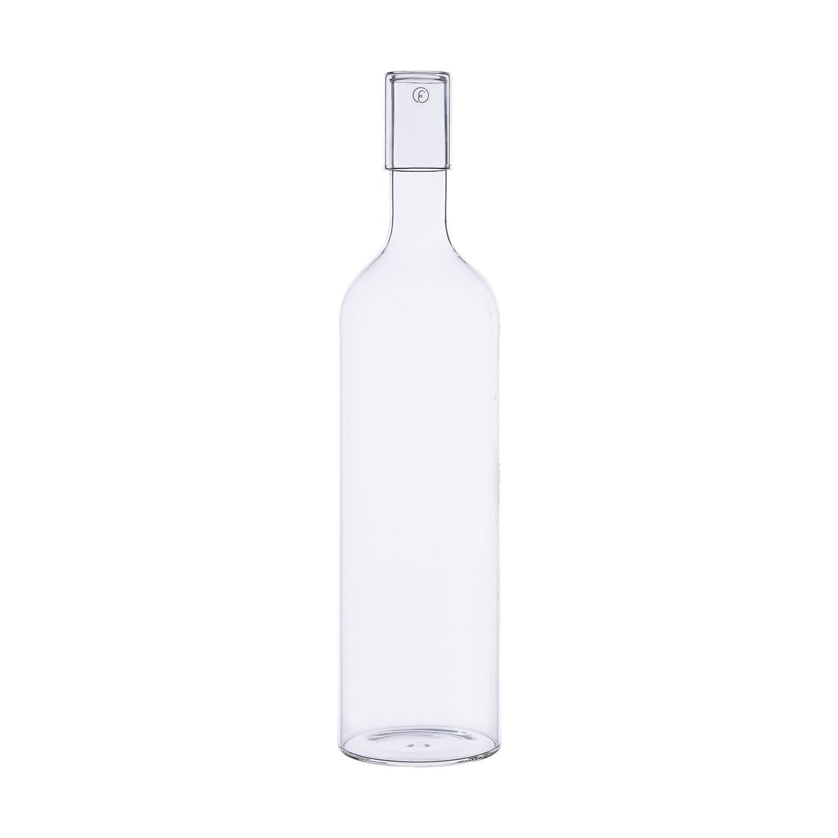 Ernst tarjoilupullo korkilla 1,3 l Kirkas | Skandinaavinen Sisustus | Juomapullot | Läpinäkyvä