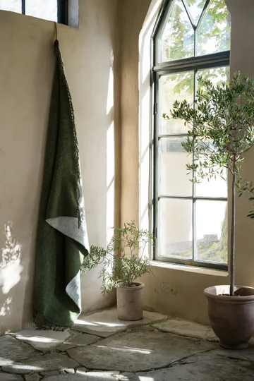 Ernst viltti hapsuilla 130x170 cm - Vihreä valkoinen - ERNST