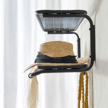 Classic 650 -hattuhylly - Musta/kromi, 2 tasoa, 70 cm - Essem Design