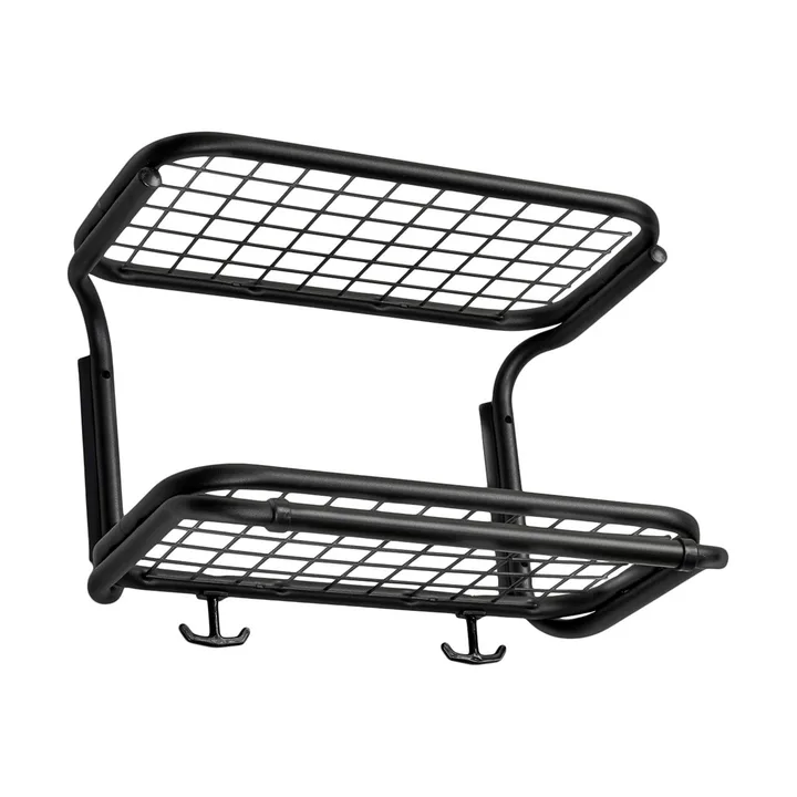 Classic 650 -hattuhylly - Musta/musta, 2 tasoa, 40 cm - Essem Design