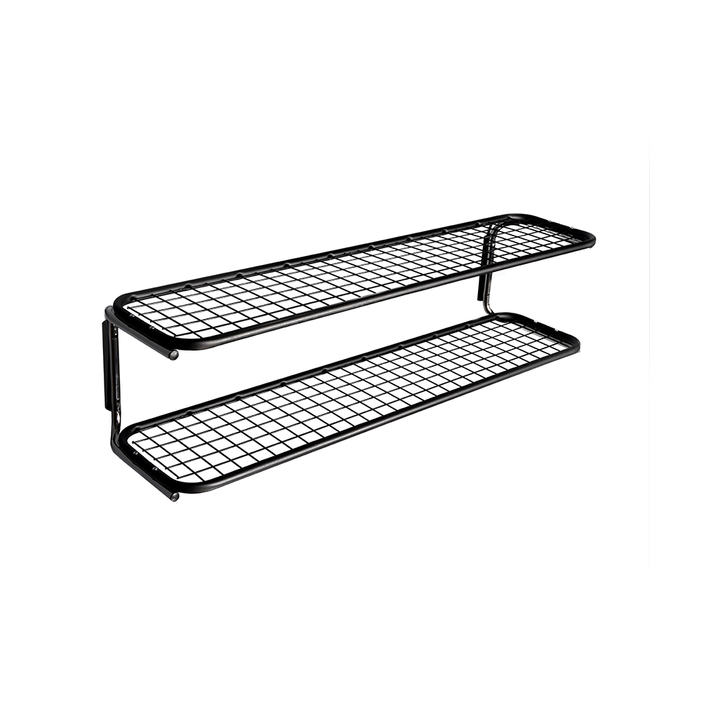 Essem Design Classic 650 -kenkähylly Musta/kromi, 2 tasoa, 100 cm