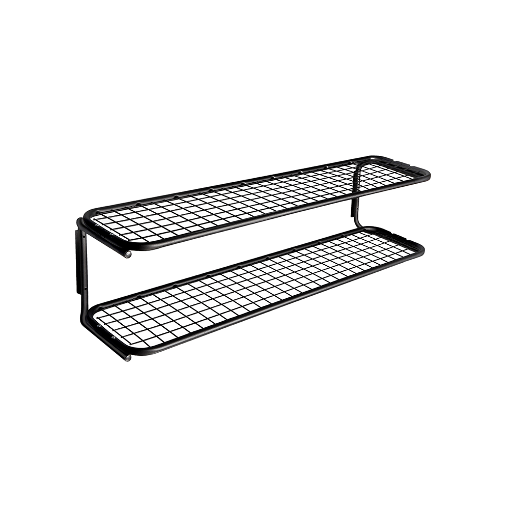 Essem Design Classic 650 -kenkähylly Musta/musta, 2 tasoa, 100 cm