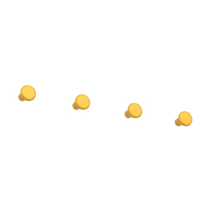 Classic koukku pieni 4-pack - Auringonkeltainen - Essem Design