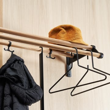 Nostalgi 291 -hattuhylly 100 cm - Tammi-musta - Essem Design