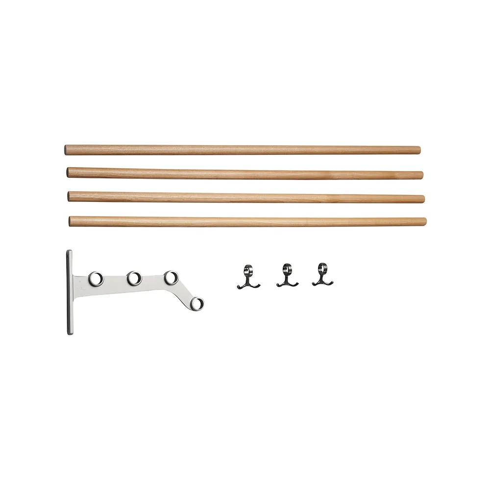 Essem Design Nostalgi 291 jatkettava hattuhylly Tammi, alumiinirunko