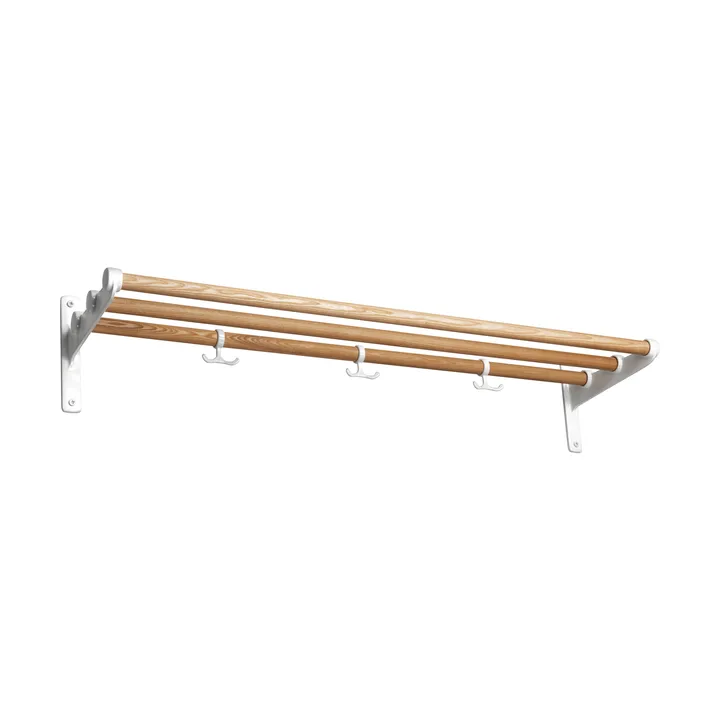 Nostalgi hattuhylly, kenkähylly - Saarnenvalkoinen, 100 cm - Essem Design