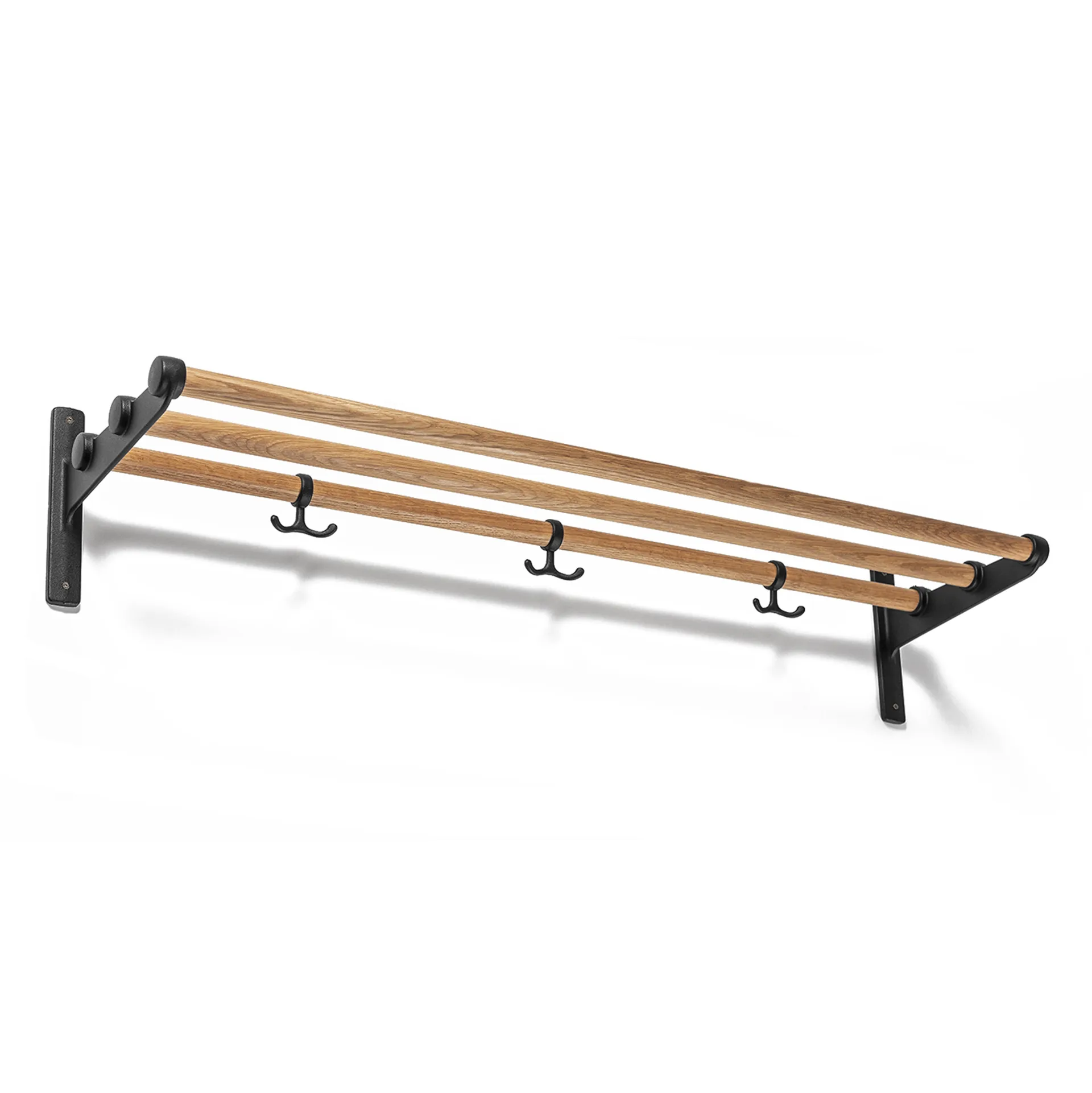 Nostalgi hattuhylly, kenkähylly, tammi, musta Essem Design