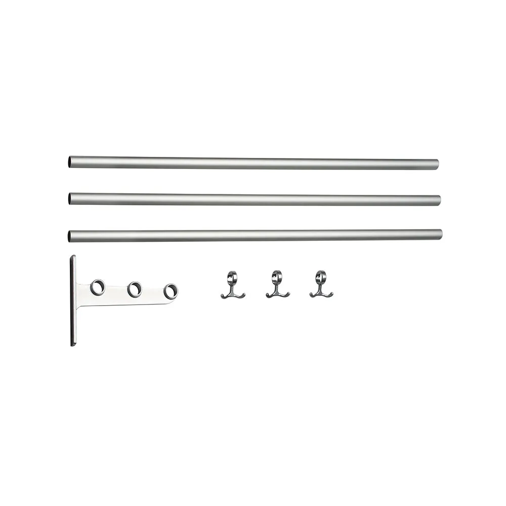 Nostalgi jatkettava kenkä- tai hattuhylly, Alumiini, alumiinirunko Essem Design