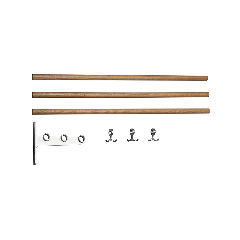 Essem Design Nostalgi jatkettava kenkä- tai hattuhylly Tammi, alumiinirunko