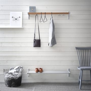 Nostalgi kenkä- tai hattuhylly - Alumiini, musta runko - Essem Design