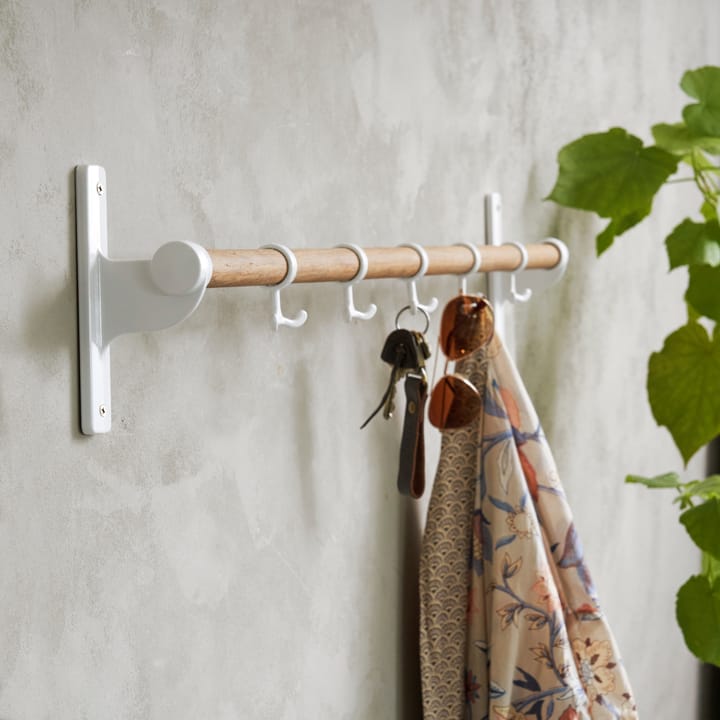 Nostalgi korotettu naulakko, Bambu-valkoinen Essem Design