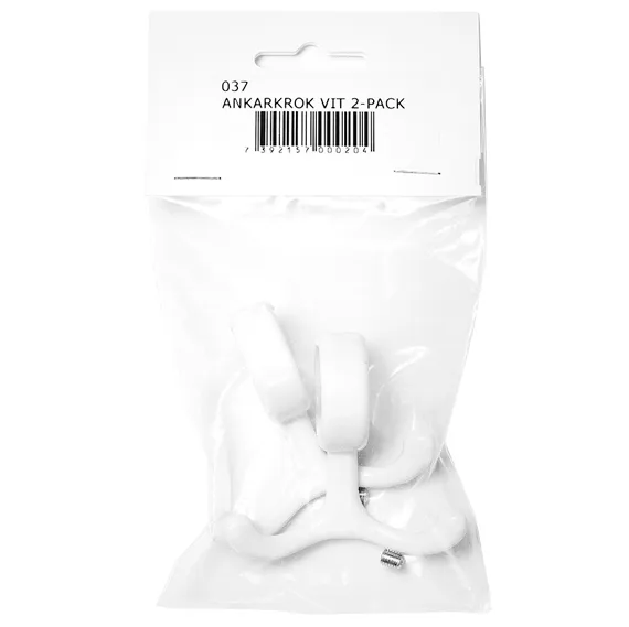 Nostalgi koukku 2-pakkaus, valkoinen Essem Design