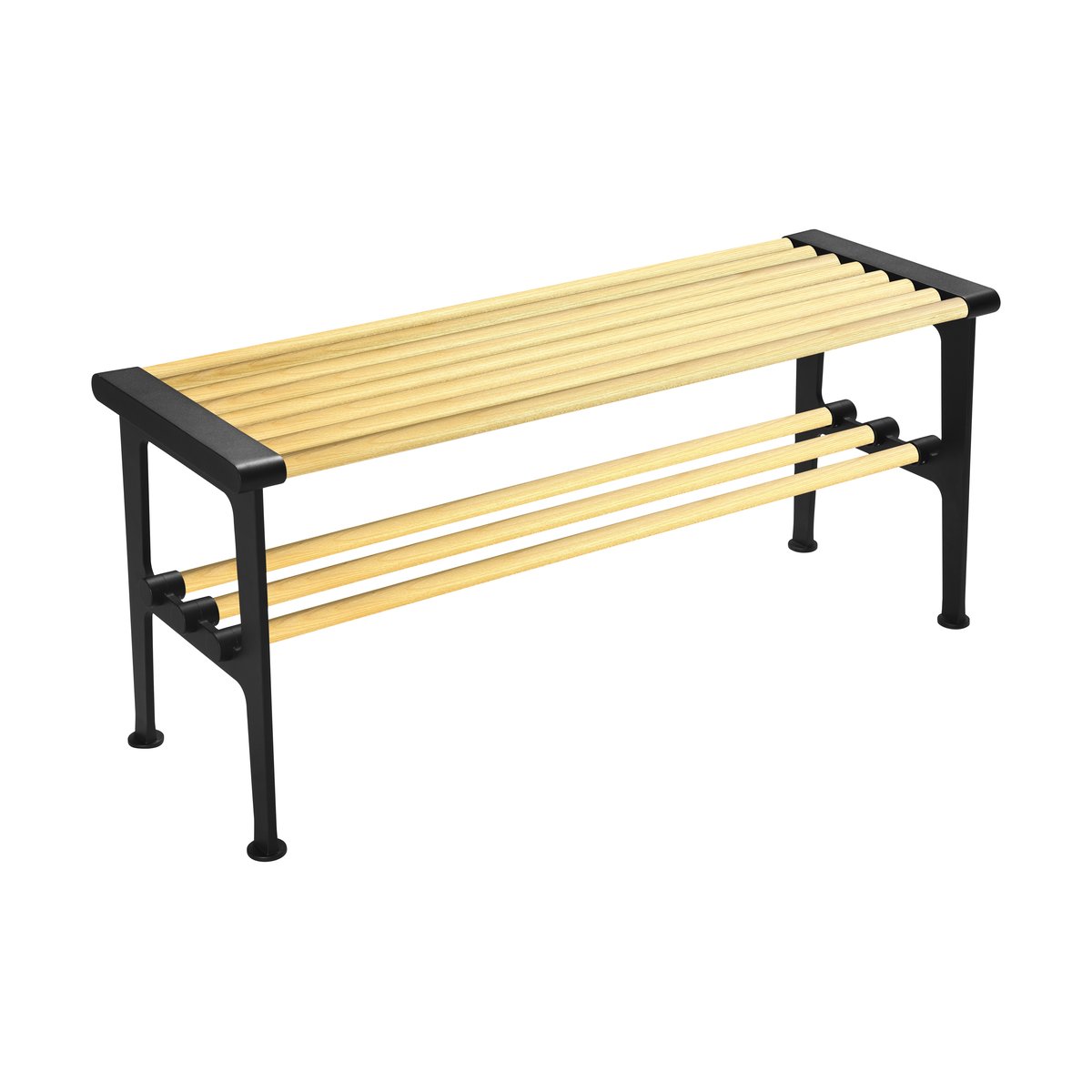 Essem Design Nostalgi penkki 100 cm Koivu-musta | Skandinaavinen Sisustus | Penkit | Ruskea