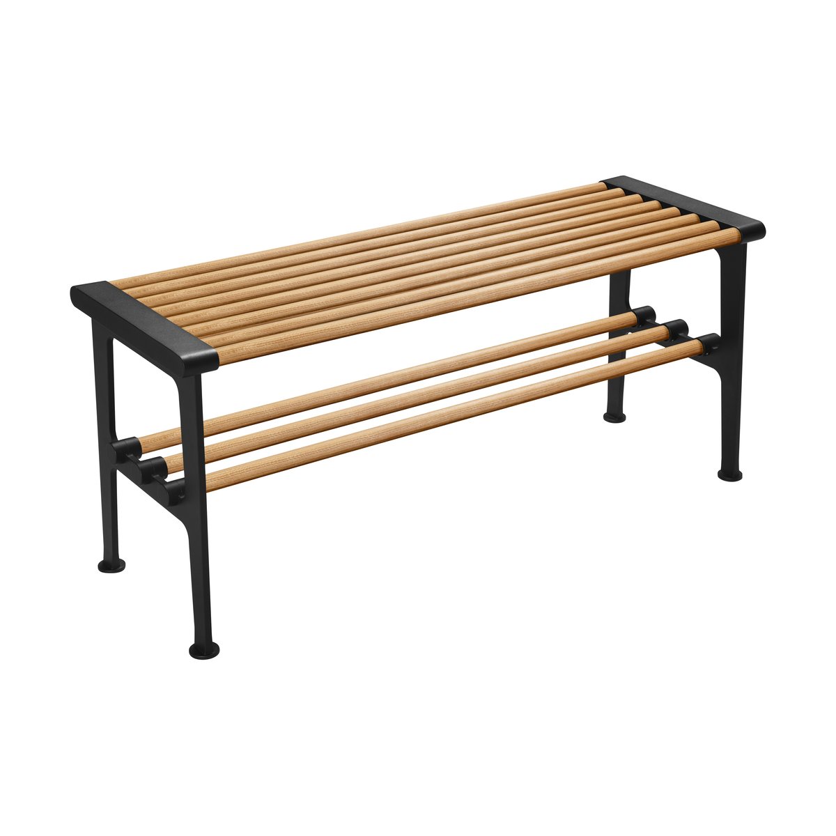 Essem Design Nostalgi penkki 100 cm Tammi-musta | Skandinaavinen Sisustus | Penkit | Ruskea