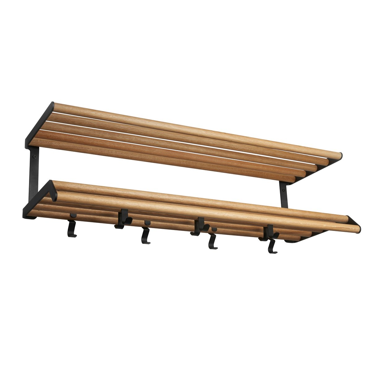 Essem Design Tamburin hattuhylly 60 cm Tammi-musta | Skandinaavinen Sisustus | Hattuhyllyt | Musta