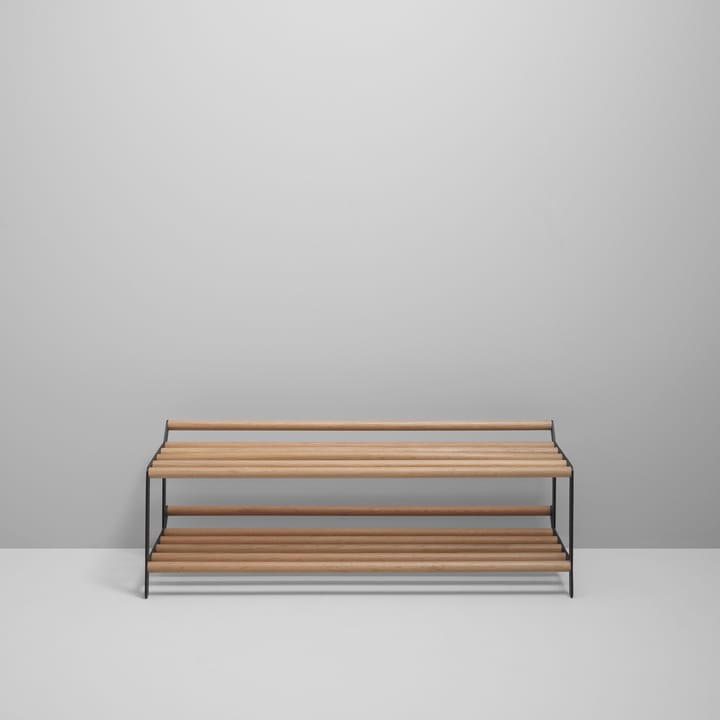 Tamburin kenkähylly 100 cm, Tammi-musta Essem Design