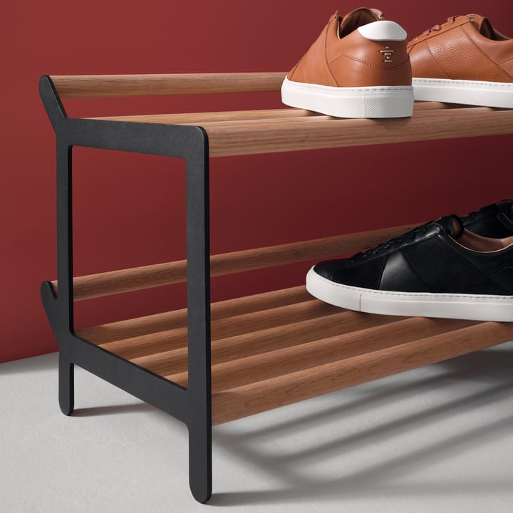 Tamburin kenkähylly 100 cm, Tammi-musta Essem Design