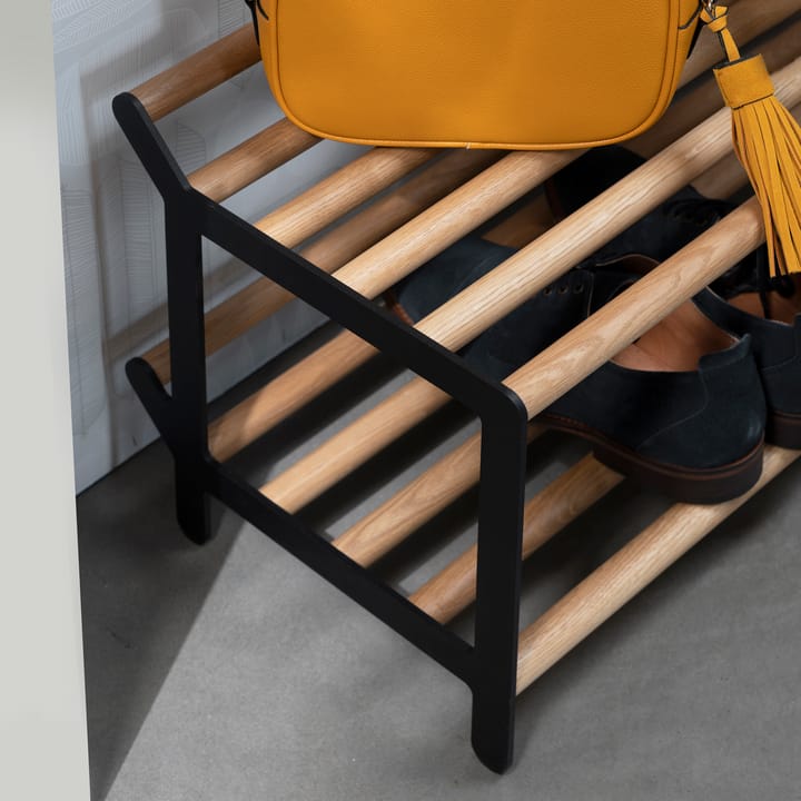 Tamburin kenkähylly 100 cm, Tammi-musta Essem Design
