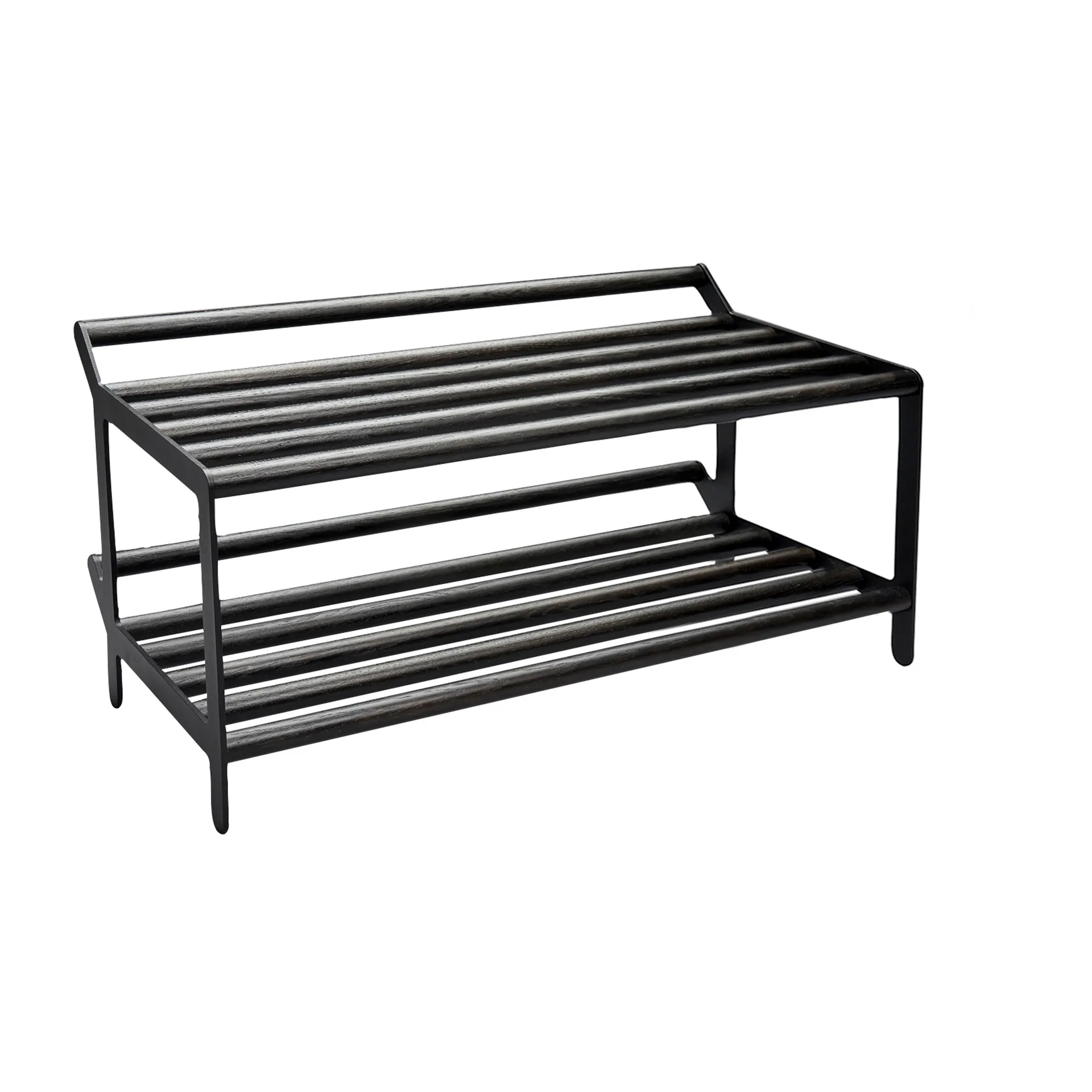 Tamburin kenkähylly 60 cm, Mustaksi petsattu tammi-musta Essem Design