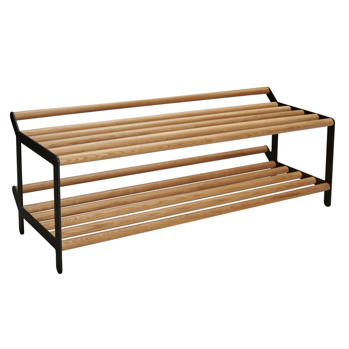 Essem Design Tamburin kenkähylly 60 cm Tammi-musta | Skandinaavinen Sisustus | Kenkähyllyt | Musta