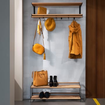 Tamburin kenkähylly 60 cm - Tammi-musta - Essem Design