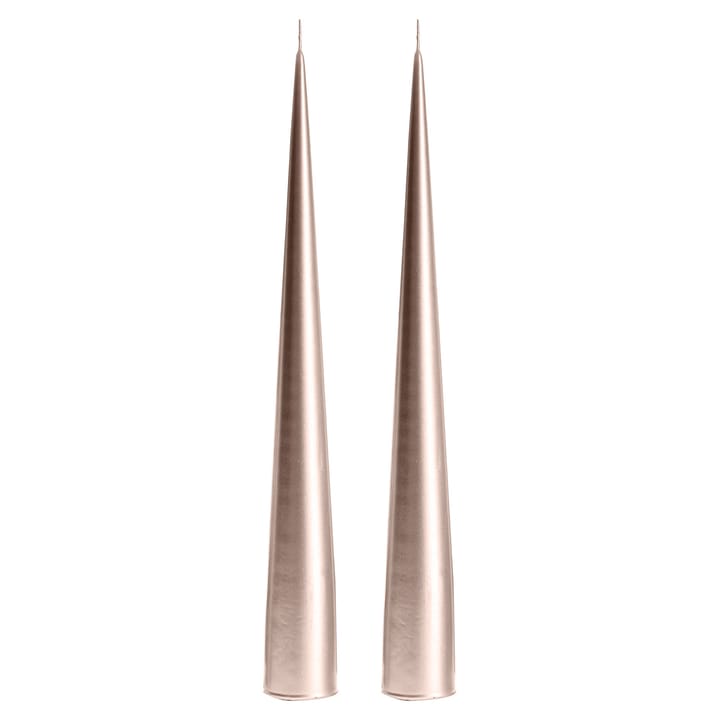 ester & erik -kartiokynttilä 34 cm, 2-pakkaus metallic - Champagne 94 - Ester & erik